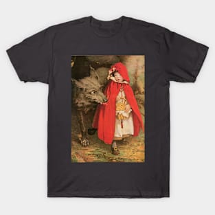 Vintage Fairy Tales, Little Red Riding Hood by Jessie Willcox Smith T-Shirt